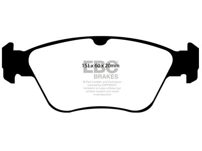 EBC Brakes Redstuff Brake Pad Sets Fronts Only - DP31055C