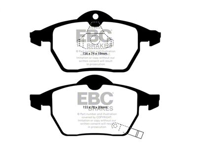 EBC Brakes Redstuff Brake Pad Sets Fronts Only - DP31443C