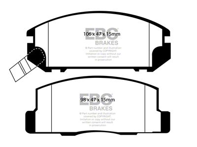 EBC Brakes Redstuff Brake Pad Sets Rears Only - DP31107C
