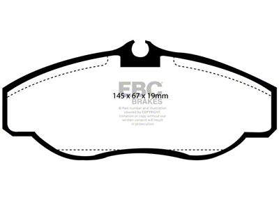EBC Brakes Ultimax2 Brake Pad Sets Fronts Only - UD676