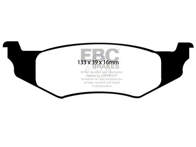 EBC Brakes Ultimax2 Brake Pad Sets Rears Only - UD641
