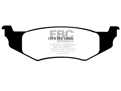 EBC Brakes Yellowstuff Brake Pad Sets Rears Only - DP41066R