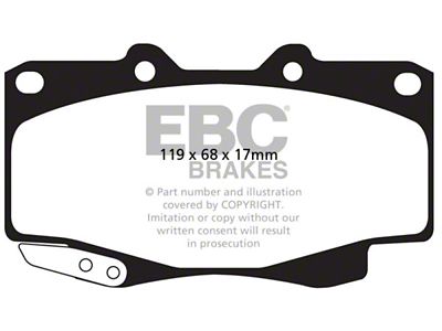 EBC Brakes Yellowstuff Brake Pad Sets Fronts Only - DP42005R