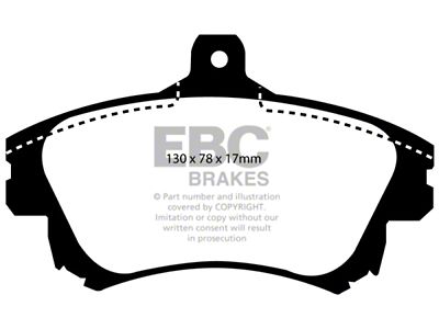 EBC Brakes Yellowstuff Brake Pad Sets Fronts Only - DP41139R