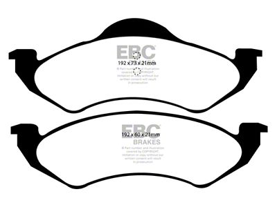 EBC Brakes Greenstuff Brake Pad Sets Fronts Only - DP61275