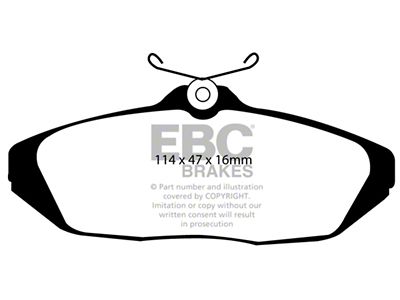 EBC Brakes Bluestuff Brake Pad Sets Rears Only - DP51164NDX