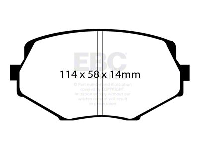 EBC Brakes Bluestuff Brake Pad Sets Fronts Only - DP51002NDX
