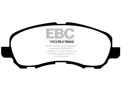 EBC Brakes Bluestuff Brake Pad Sets Fronts Only - DP51614NDX