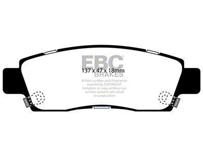 EBC Brakes Bluestuff Brake Pad Sets Rears Only