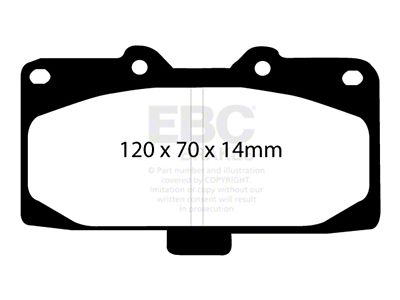 EBC Brakes Bluestuff Brake Pad Sets Fronts Only - DP51200NDX