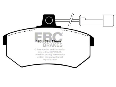 EBC Brakes Greenstuff Brake Pad Sets - DP2486