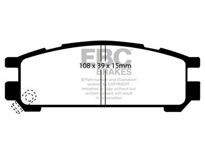 EBC Brakes Greenstuff Brake Pad Sets Rears Only - DP2821