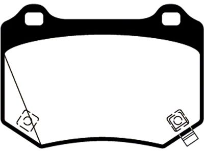 EBC Brakes Redstuff Brake Pad Sets Rears Only - DP32361C