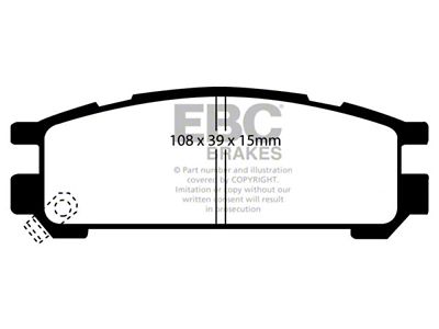 EBC Brakes Redstuff Brake Pad Sets Rears Only - DP3821C