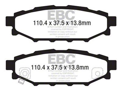 EBC Brakes Ultimax2 Brake Pad Sets Rears Only - UD1114