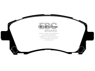 EBC Brakes Yellowstuff Brake Pad Sets Fronts Only - DP41134R