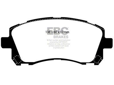 EBC Brakes Yellowstuff Brake Pad Sets Fronts Only - DP41134R