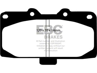 EBC Brakes Yellowstuff Brake Pad Sets Fronts Only - DP41200R
