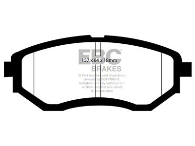 EBC Brakes Yellowstuff Brake Pad Sets Fronts Only - DP41583R