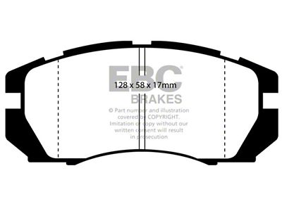 EBC Brakes Yellowstuff Brake Pad Sets Fronts Only - DP4966R