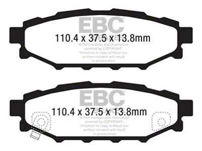 EBC Brakes Yellowstuff Brake Pad Sets Rears Only - DP41584R