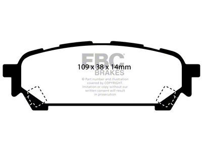 EBC Brakes Yellowstuff Brake Pad Sets Rears Only - DP41687R