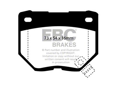 EBC Brakes Yellowstuff Brake Pad Sets Rears Only - DP4826R