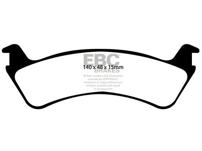 EBC Brakes Extra Duty Brake Pad Sets Rears Only - ED91130