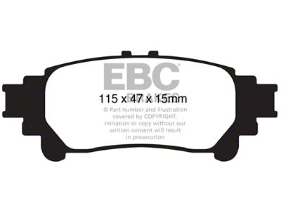 EBC Brakes Extra Duty Brake Pad Sets Rears Only - ED91850