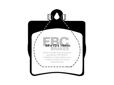EBC Brakes Greenstuff Brake Pad Sets Rears Only - DP21191