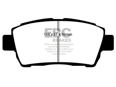 EBC Brakes Greenstuff Brake Pad Sets Fronts Only - DP21295