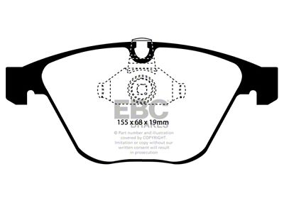 EBC Brakes Greenstuff Brake Pad Sets Fronts Only - DP21449