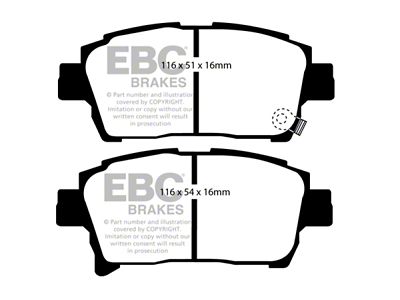EBC Brakes Greenstuff Brake Pad Sets Fronts Only - DP21459