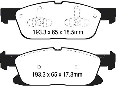 EBC Brakes Greenstuff Brake Pad Sets Fronts Only - DP23046
