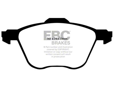 EBC Brakes Greenstuff Brake Pad Sets Fronts Only - DP61413