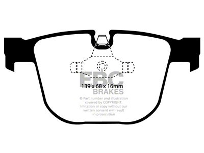 EBC Brakes Greenstuff Brake Pad Sets Rears Only - DP61451