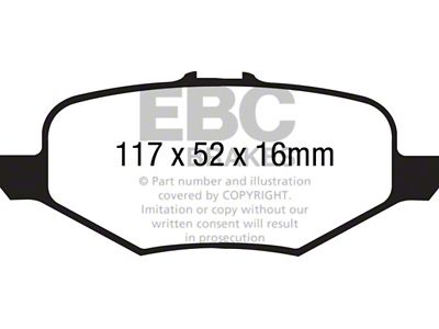 EBC Brakes Greenstuff Brake Pad Sets Rears Only - DP61887