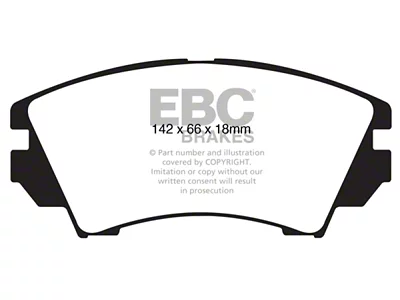 EBC Brakes Greenstuff Brake Pad Sets Fronts Only - DP62014
