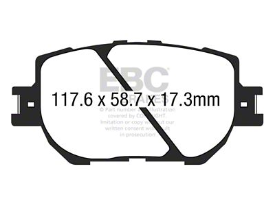 EBC Brakes Greenstuff Brake Pad Sets Fronts Only - DP23035
