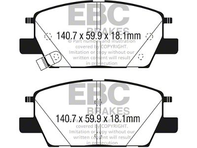 EBC Brakes Greenstuff Brake Pad Sets Fronts Only - DP23068