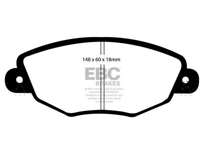 EBC Brakes Redstuff Brake Pad Sets Fronts Only - DP31322C