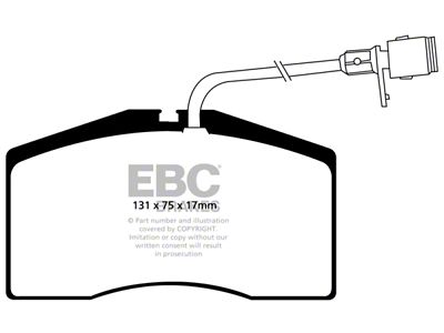 EBC Brakes Redstuff Brake Pad Sets Fronts Only - DP31327C