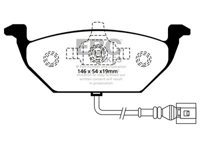 EBC Brakes Redstuff Brake Pad Sets Fronts Only - DP31329C