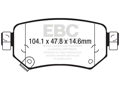 EBC Brakes Redstuff Brake Pad Sets Rears Only - DP32287C