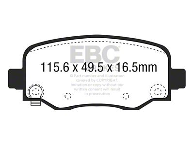 EBC Brakes Redstuff Brake Pad Sets Rears Only - DP33031C