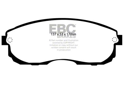 EBC Brakes Redstuff Brake Pad Sets Fronts Only - DP3775C