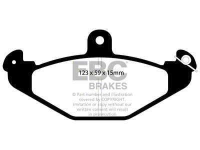 EBC Brakes Redstuff Brake Pad Sets Rears Only - DP3885C