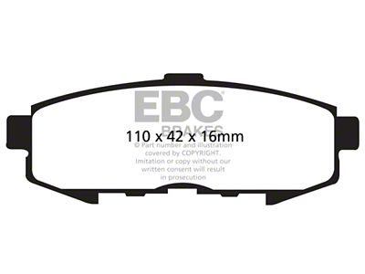 EBC Brakes Ultimax2 Brake Pad Sets Rears Only - UD1073
