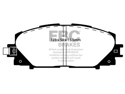 EBC Brakes Ultimax2 Brake Pad Sets Fronts Only - UD11841