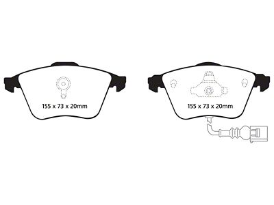 EBC Brakes Ultimax2 Brake Pad Sets Fronts Only - UD1359